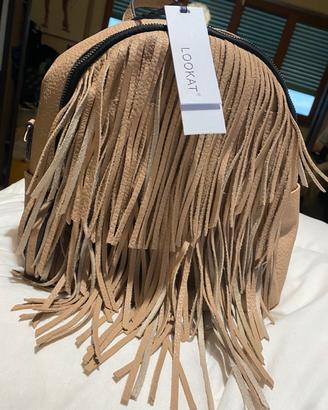 Zainetto lookat con frange- nuovo con carrellino