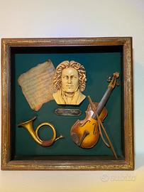 Quadro vetrina vintage Beethoven