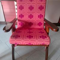 Poltrona in legno reclinabile 