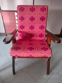 Poltrona in legno reclinabile 