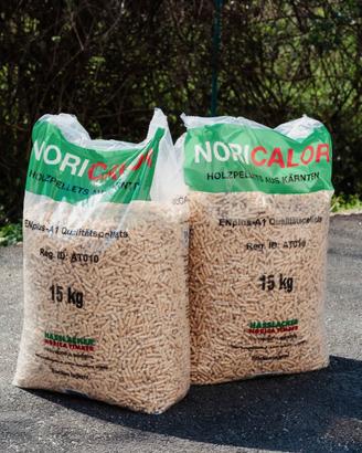 Bancale pellet abete noricalor 15 kg 72 sacchi