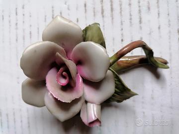 Fiore in ceramica capodimonte ceramica