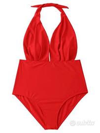 costume intero rosso donna