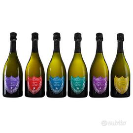 6 btg vuote esposizione Dom Pérignon Andy Warhol