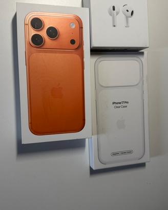 iPhone 17 Pro, Cosmic Orange, 512GB + AirPods 4