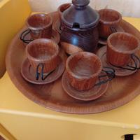 set da caffe il legno