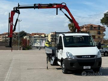 Iveco Daily 35c11 cassone fisso gru+jib