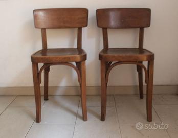 2 sedie vintage stile Thonet vintage rustico