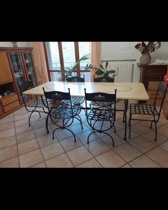 Tavolo in ferro battuto