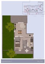 Appartamento di 107 m² con 3 locali e box auto a F