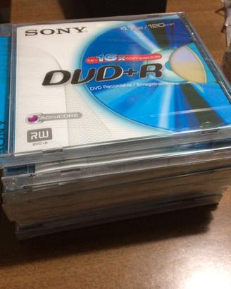 DVD + R 4,7 GB Sony 26 pezzi con custodia