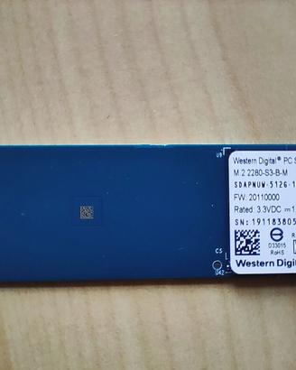 Western Digital NVMe M.2 SSD 512GB