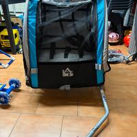 Rimorchio bici per trasportare bambini
