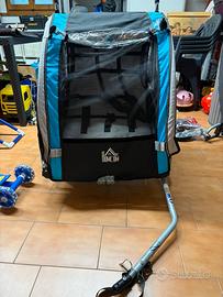 Rimorchio bici per trasportare bambini