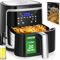 Aigostar Cube 30IBT - Friggitrice ad Aria XXL, 190