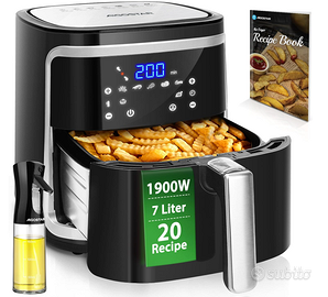 Aigostar Cube 30IBT - Friggitrice ad Aria XXL, 190