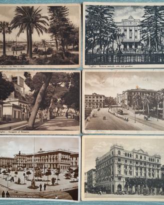 Cagliari Cartoline Lotto 6 Antiche Anni '40