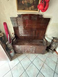 Cassapanca antica in legno