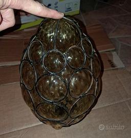 Lampadario vintage in vetro veneziano 