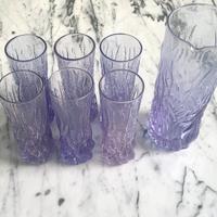 Set Caraffa e bicchieri anni 60 70