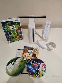 Nintendo Wii Bianca  + Just Dance e Ben 10