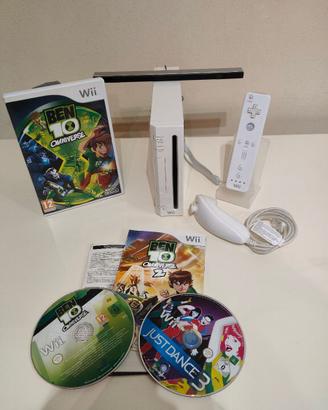 Nintendo Wii Bianca  + Just Dance e Ben 10