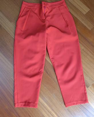 pantaloni leggeri colore corallo