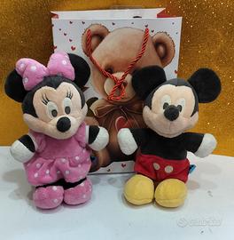 2 Peluche Disney in Busta Orsetti cm 25x18