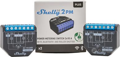 Shelly Plus 2PM, Confezione 2 Pezzi Interruttore R