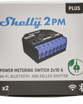 Shelly Plus 2PM, Confezione 2 Pezzi Interruttore R