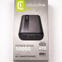Power Bank Cellularline 10.000 mAh USB-C – Nuovo