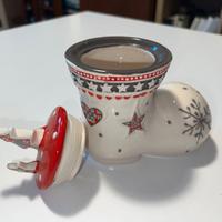 Decorazione natalizia in ceramica a forma di stiva