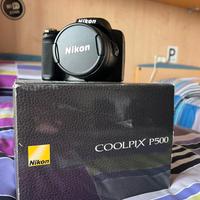 Nikon Coolpix P500 + tracolla porta fotocamera