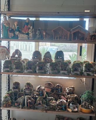 Presepe accessori fuochi fontane personaggi lotto
