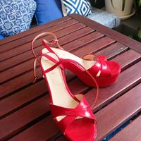 Sandali rosso valentino