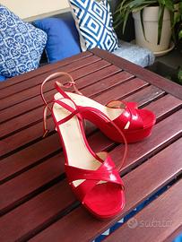 Sandali rosso valentino
