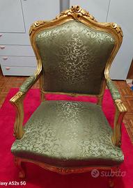 poltrona stile barocco