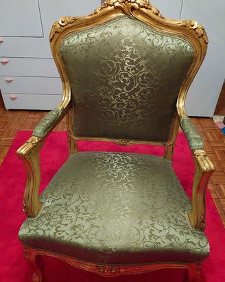 poltrona stile barocco