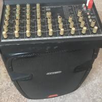 MIXER AUDIO  PIÙ  CASSA AMPLIFICATA G B C 