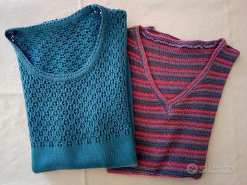 Maglioni in cotone da donna fatti a mano