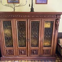 arredo studio classico in legno massello