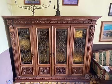 arredo studio classico in legno massello