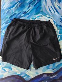 Shorts running Nike STRIDE 2IN1 5IN nero/azzurro