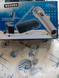 Kit microfono wireless x karaoke o feste