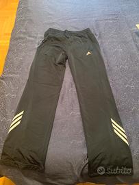 adidas pantaloni blu donna