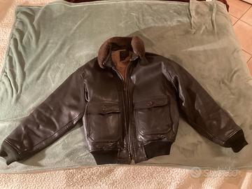 Giubbotto Avirex originale in pelle marrone