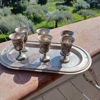 Set bicchieri argento sheffield inghilterra