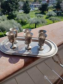 Set bicchieri argento sheffield inghilterra