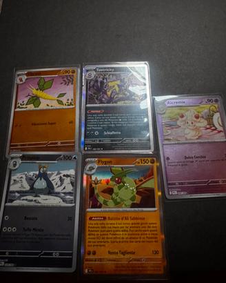 Flygon, Toxtricity, Vibrava, Alcremie Holo/Reverse
