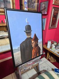 Quadro Magritte copia contaminata